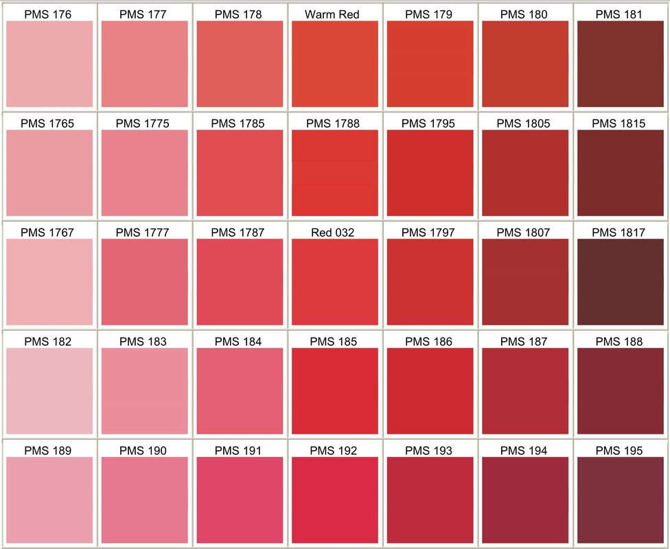 Red Color Chart
