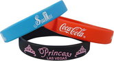 printed silicone wristbands, silicone bracelets
